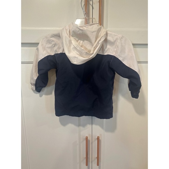 Nike Kids 3T Colorblock Windbreaker Jacket Navy Blue White Yellow - Picture 5 of 7